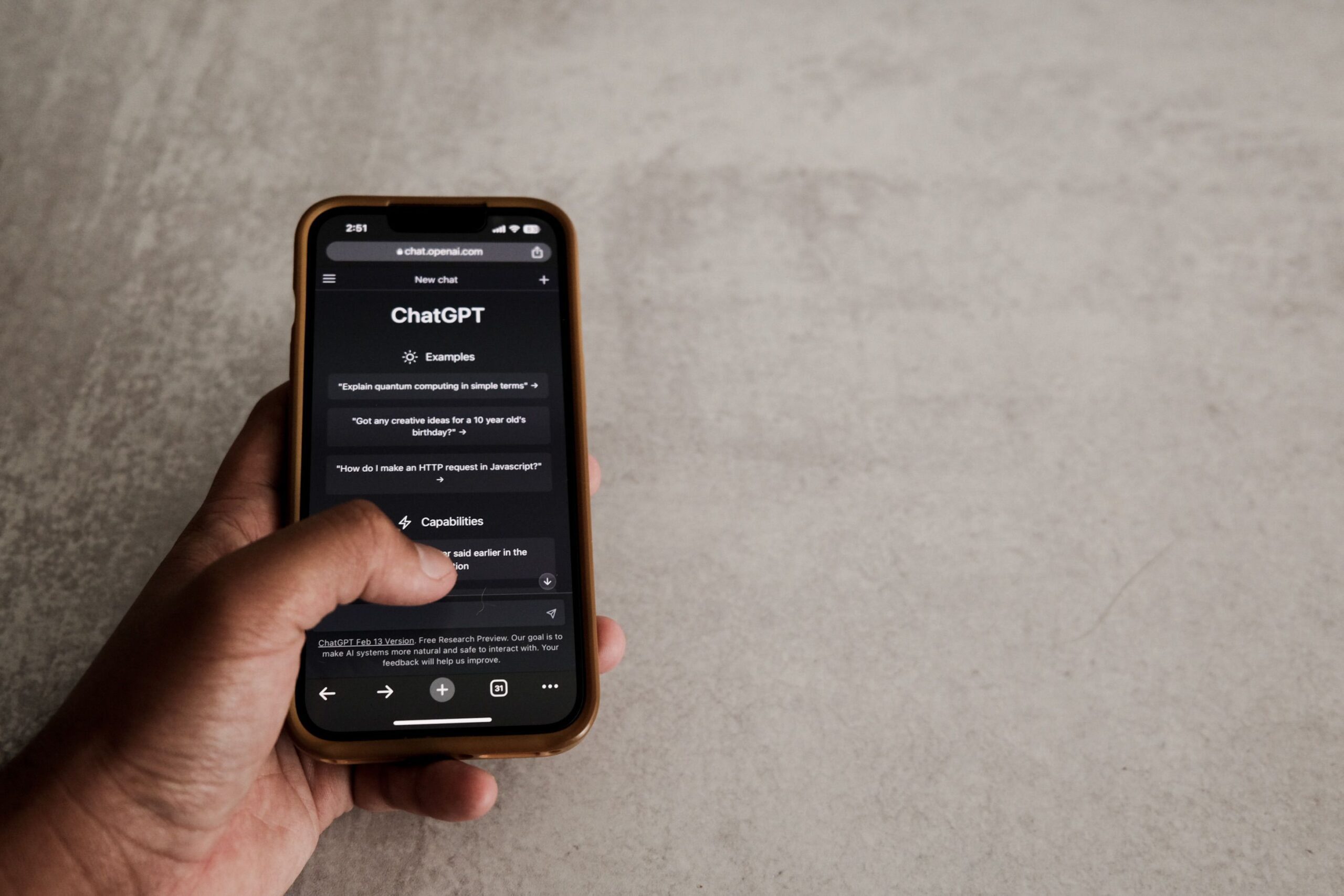 Close-up of ChatGPT on a phone, representing the growing use of AI when questioning your relationship in Denver, CO.